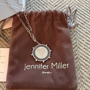 Jennifer Miller Silver Heart Pendant Necklace - NWT